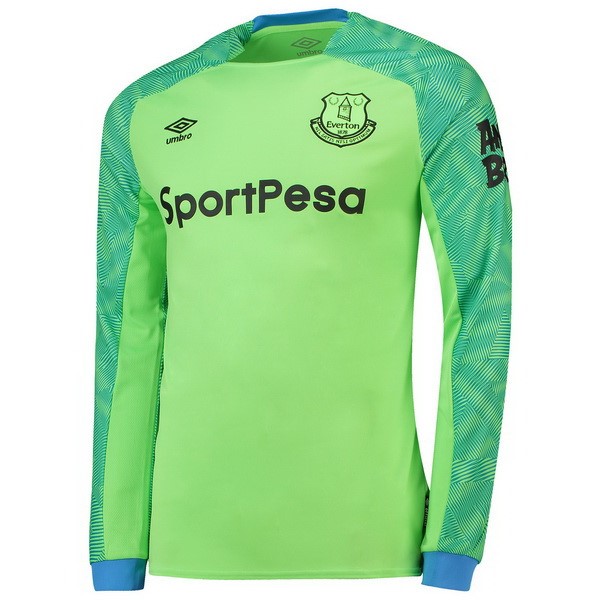 Everton Trikot Heim ML Torwart 2018-19 Grün Fussballtrikots Günstig